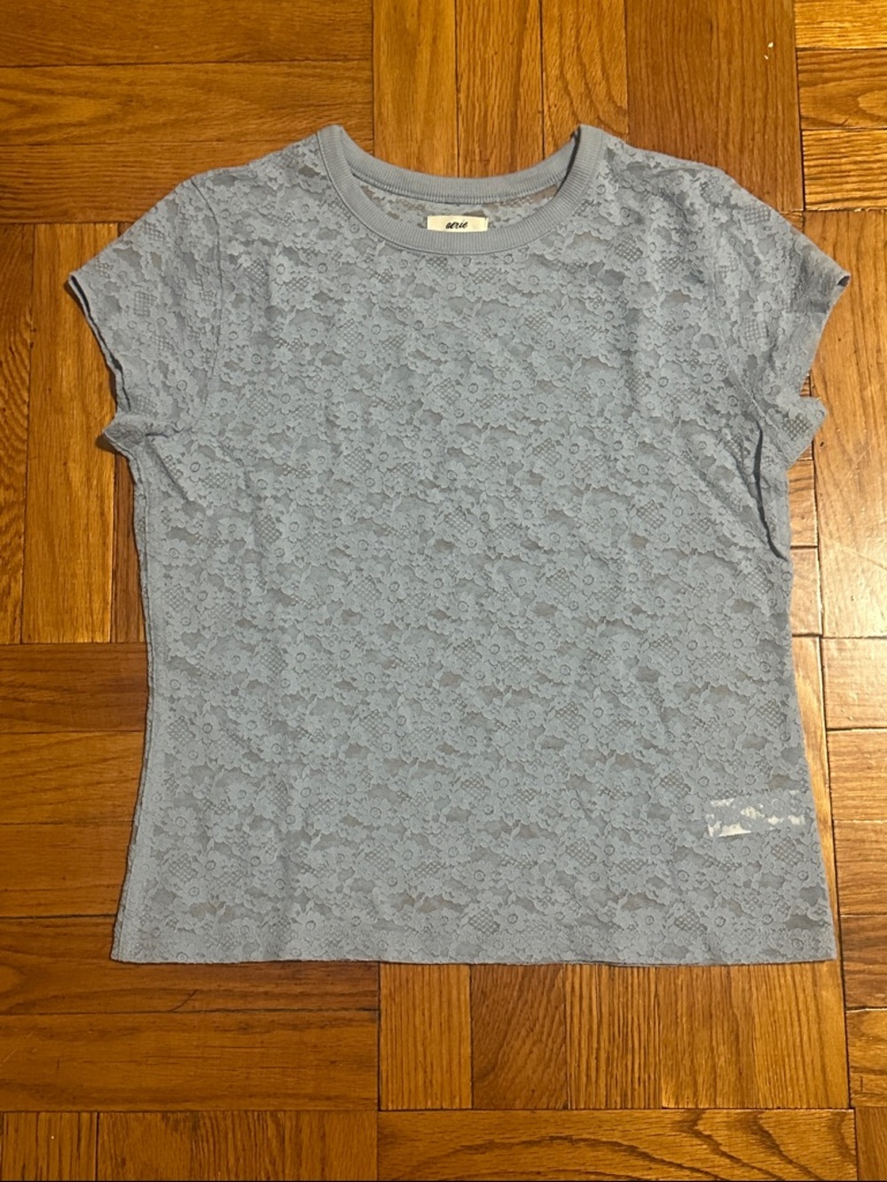 Aerie Sheer Lace Tee
